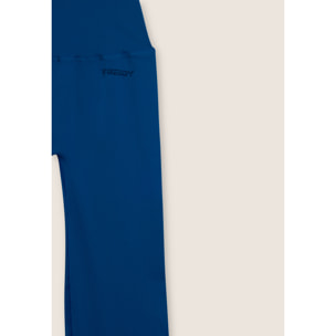 Leggings sportivi seamless a zampa con vita altissima