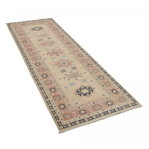 Tapis salon géométrique, noué main en laine, IPERE