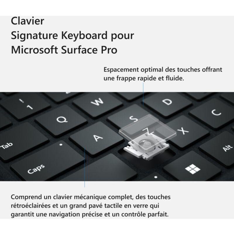 Clavier MICROSOFT Surface Signature Pro X/8/9 gris
