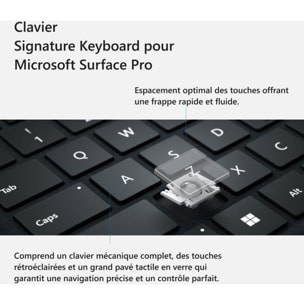 Clavier MICROSOFT Surface Signature Pro X/8/9 gris