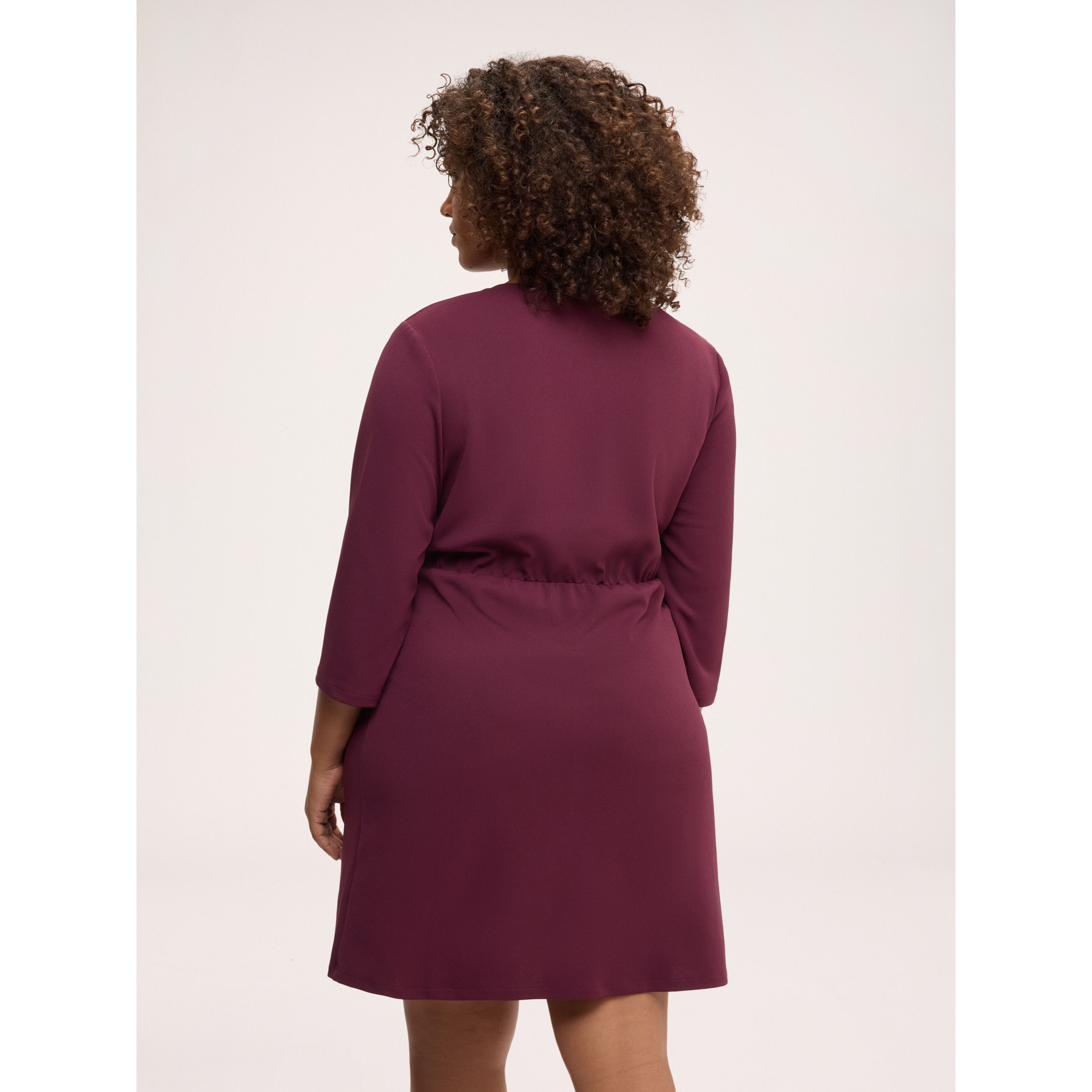 Fiorella Rubino - Vestito wrap dress con fibbia - Bordeaux