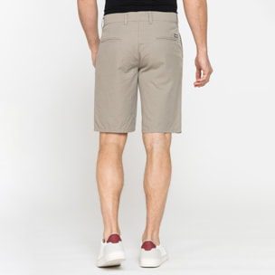 PANTALONE CORTO CHINO IN LEGGERA GABARDINA DI COTONE