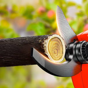 Tijeras de poda eléctricas 21V, 25mm de corte con 500W y DOBLE BATERIA 7500mAh.