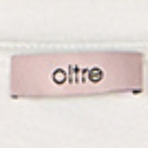 Oltre - T-shirt in cotone con applicazione floreale - Bianco