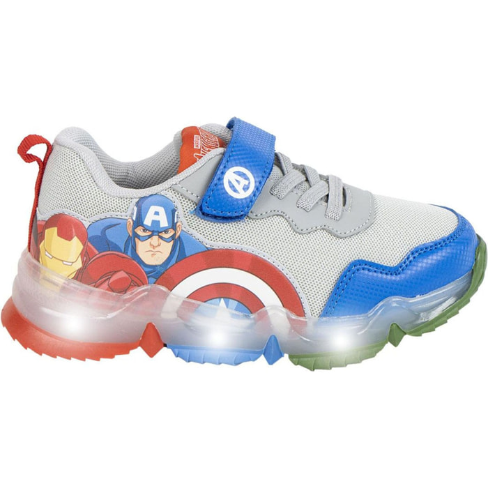 Deportiva Suela Tpr Con Luces Avengers