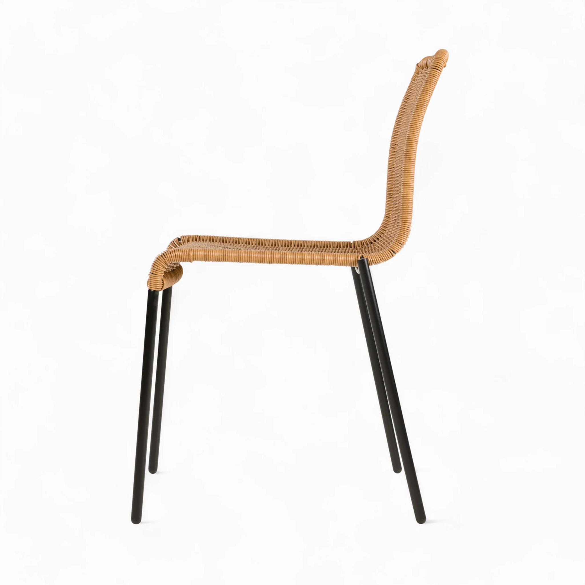 Lot de 2 chaises intérieur/extérieur en résine tressée naturelle - Sirivara