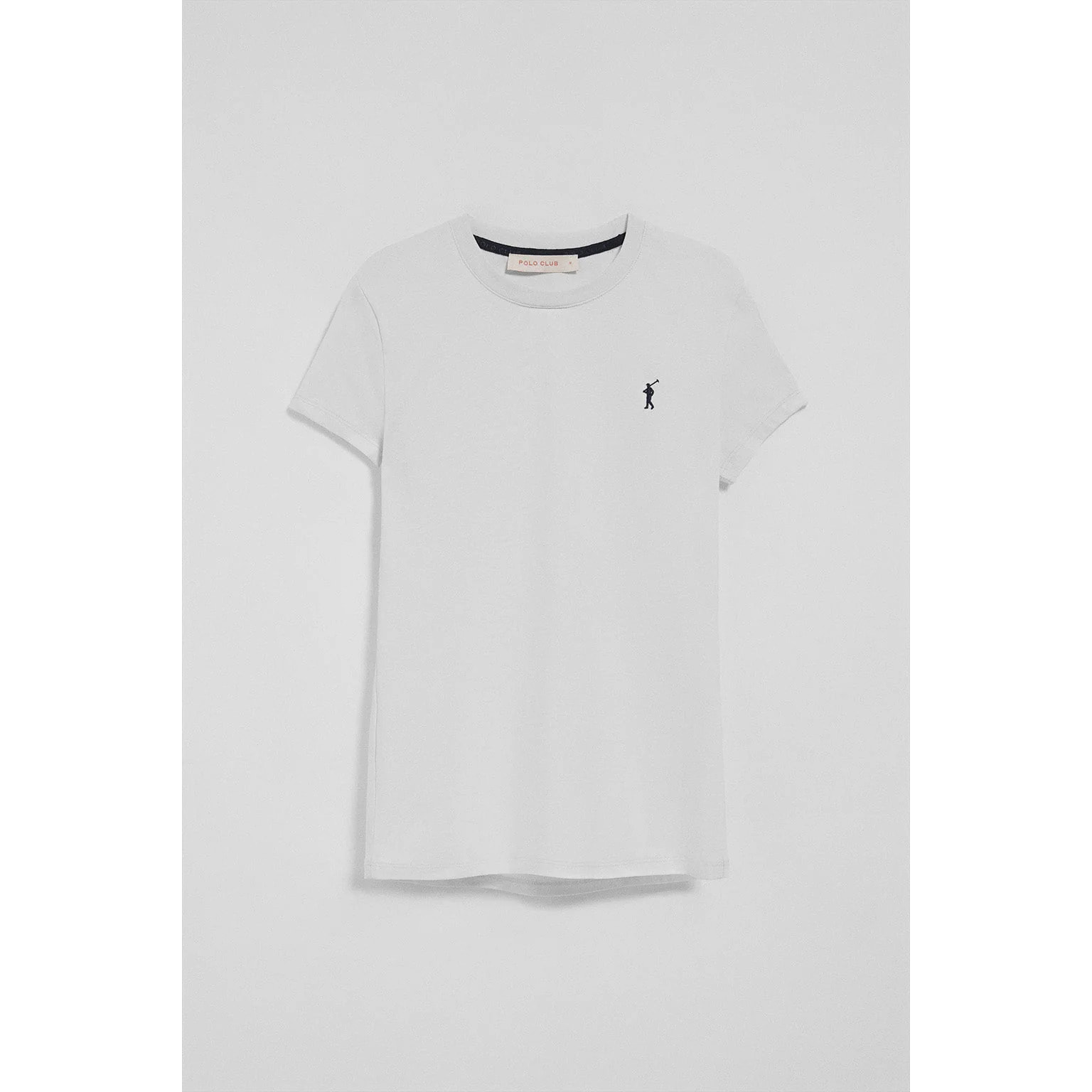Camiseta blanca de manga corta con logo bordado Rigby Go