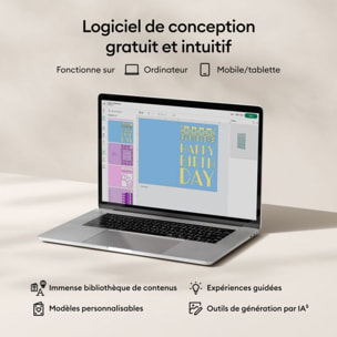 Machine de découpe CRICUT Bundle Deluxe Joy 2 Corail