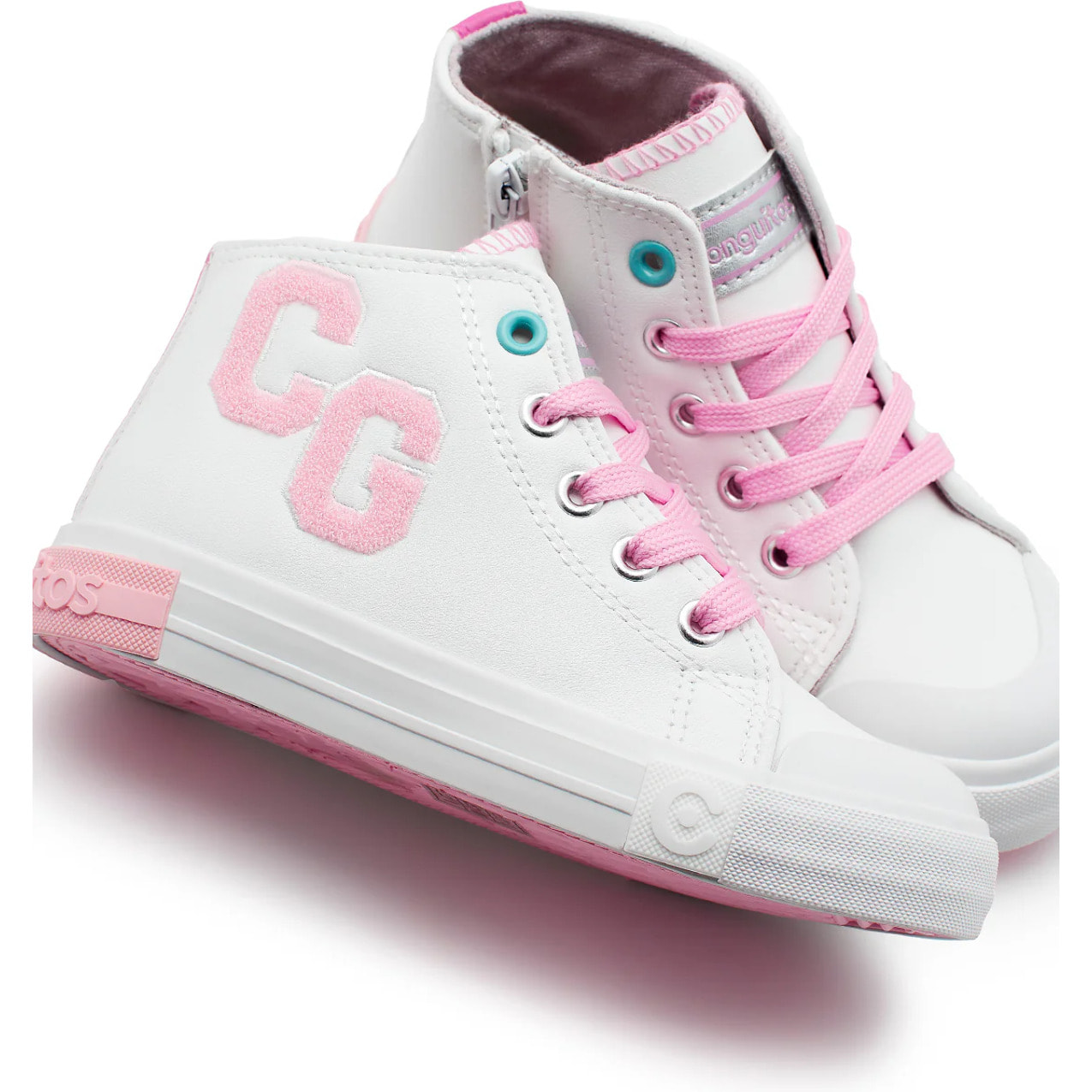 Zapatillas Altas Letras Blanco