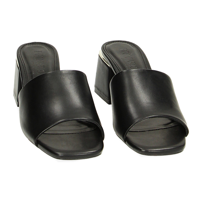 Mules Open Toe negras