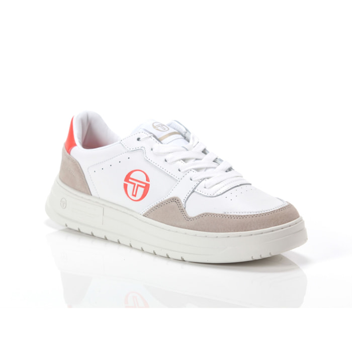 Sneakers Sergio Tacchini Court Classic MP White Tofu Ponciana Red Bianco