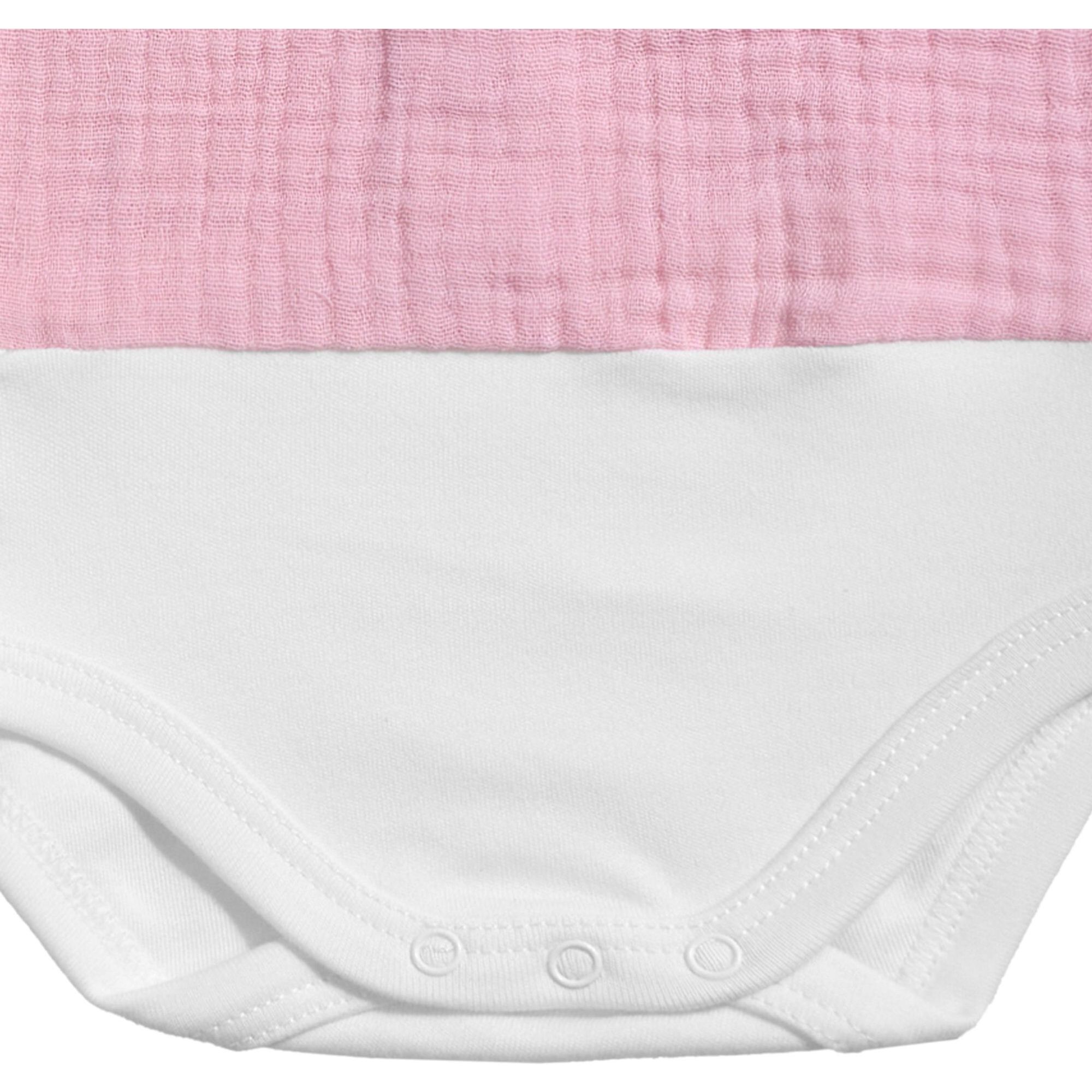 Body bebé manga corta cuello bambula