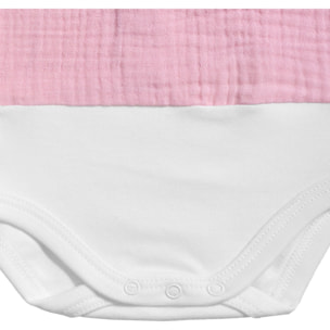 Body bebé manga corta cuello bambula