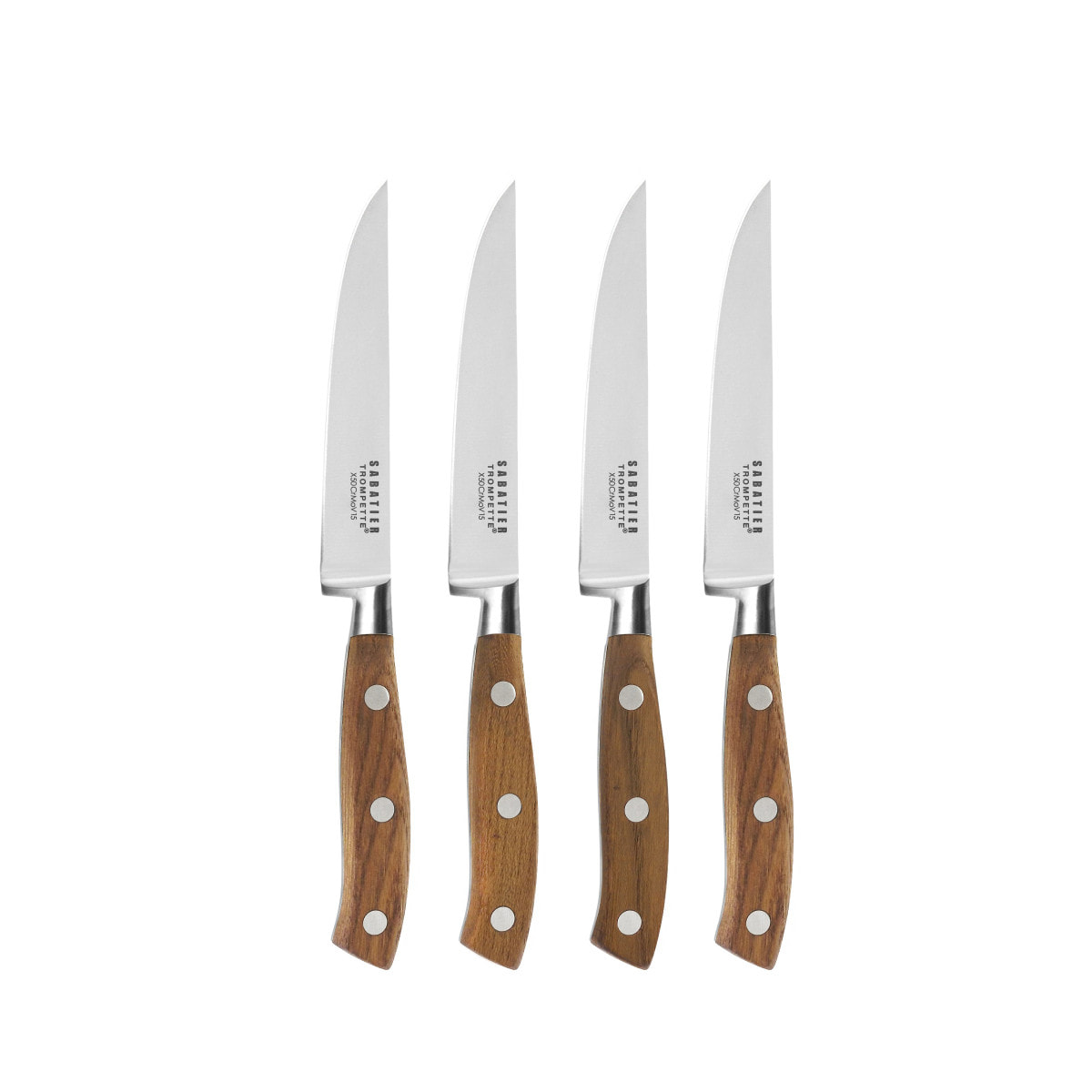 Ryokan - Estuche de madera paleta con 4 cuchillos de carne