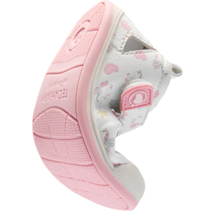 Sandali eleganti a punta chiusa con unicorno rosa