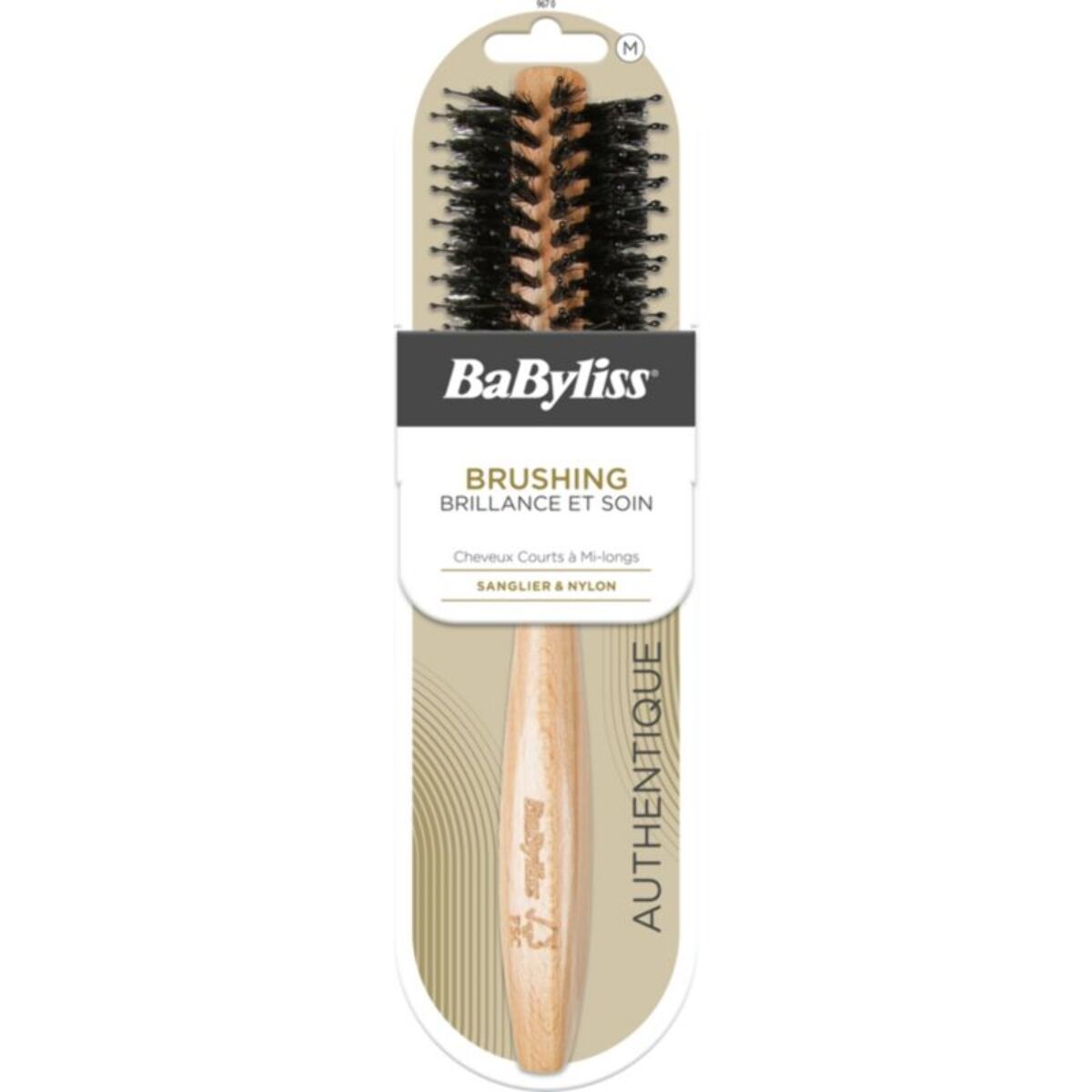 Brosse à cheveux BABYLISS brushing bois FSC Cheveux courts à mi longs