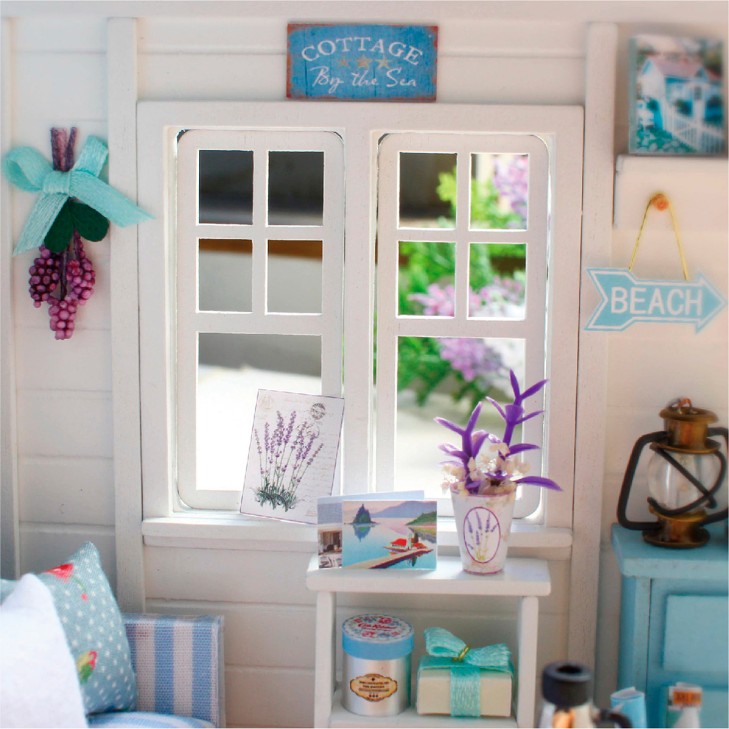 Salón Sol fresco. Maqueta 3D, realista con gran detalle y luces led.