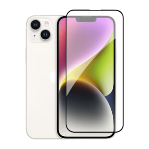 DAM Proteggi schermo in vetro temperato  a copertura totale per iPhone 13 Pro Max / 14 Plus 7,15x0,06x15,5 cm. Colore trasparente