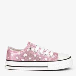 Girl's Pink Glows in the Dark Sneakers