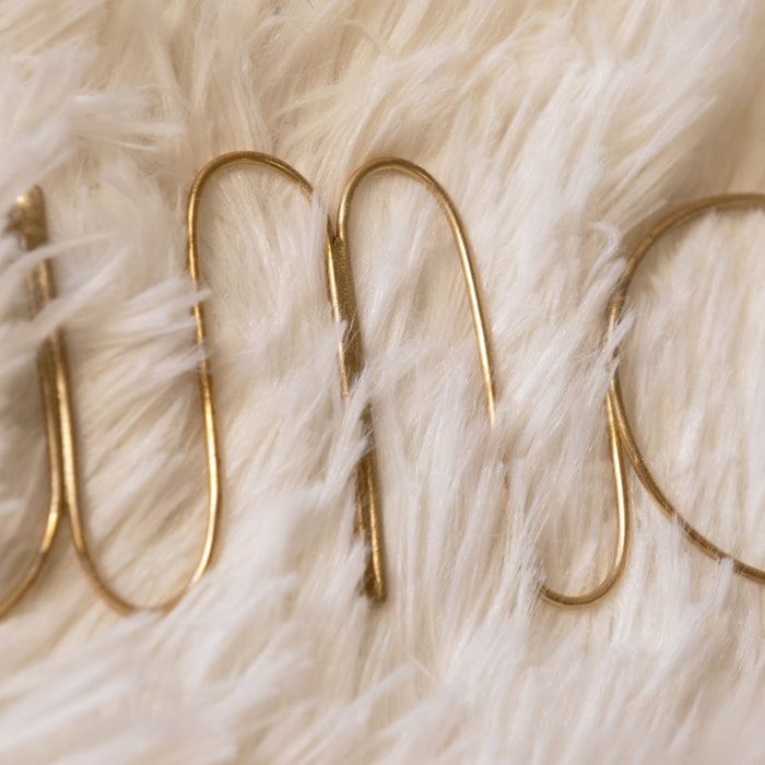 Mot  fil de laiton 'TANGER' - Doré Vieilli