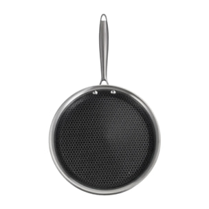 Crêpière 28 cm en inox avec fond triplex