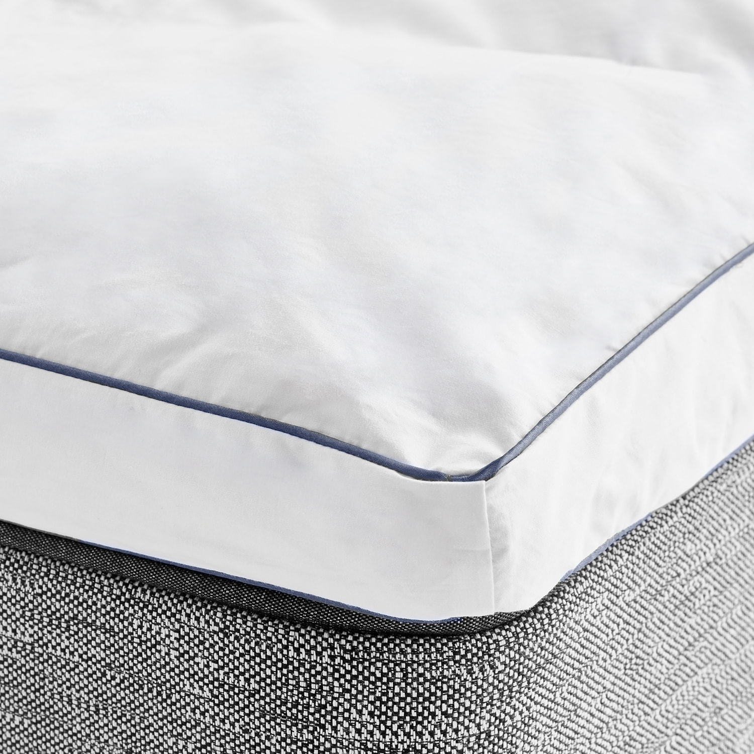 Topper de Pluma 100% Natural de 5cm de grosor | Confort Hotel de Lujo | Funda 100% Algodón