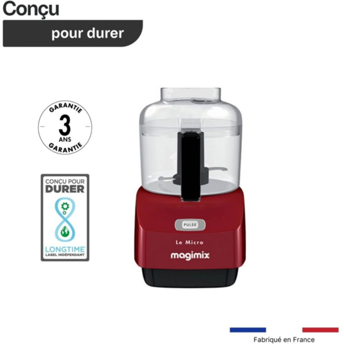 Hachoir MAGIMIX 18114F MICRO ROUGE