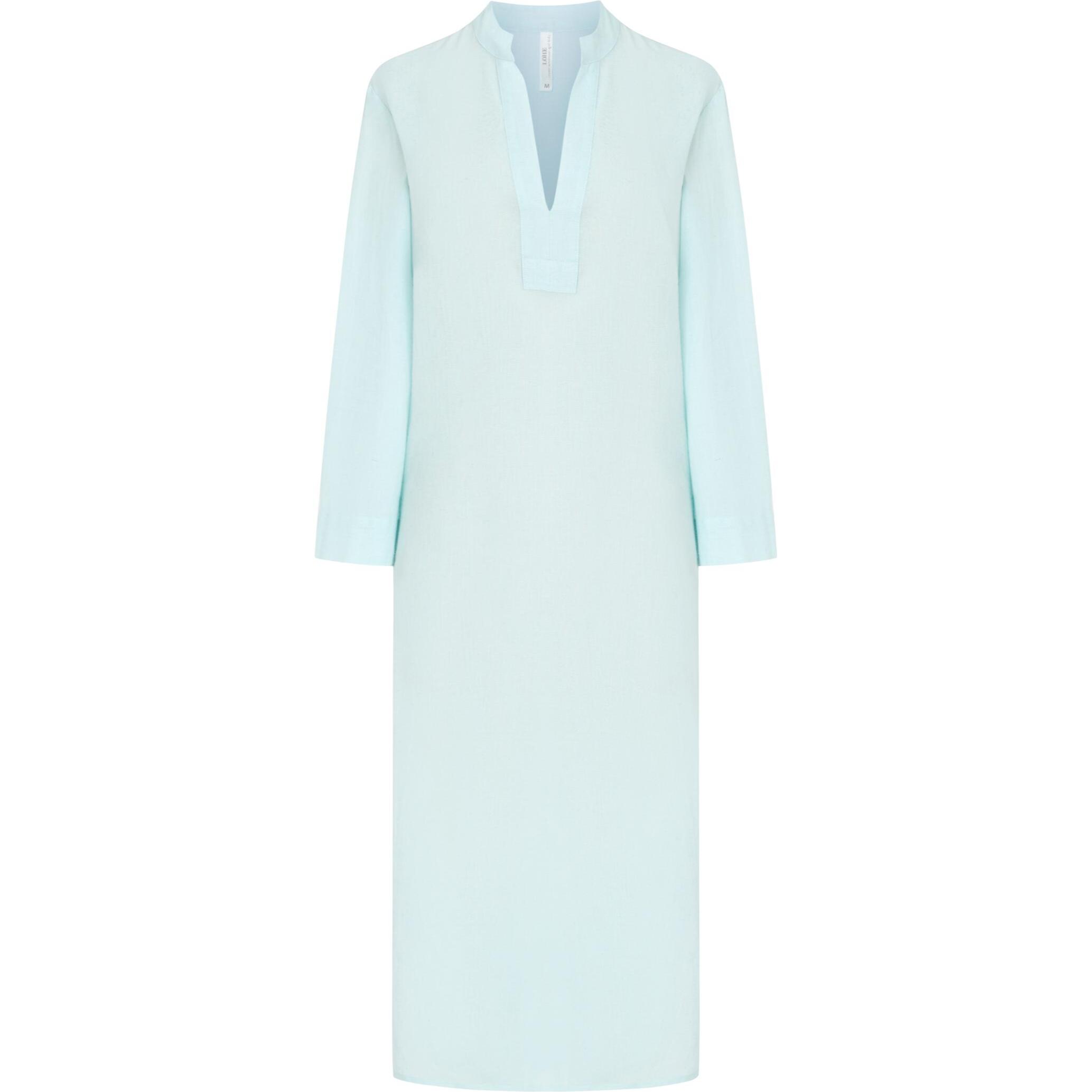 Vestido Liso con Abertura