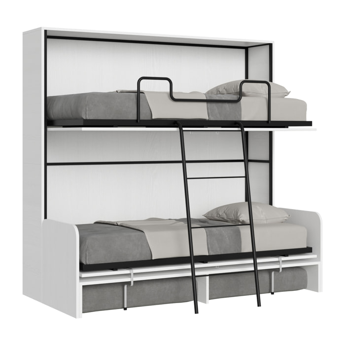 Litera abatible horizontal Kando Sofà Fresno Blanco -ALESSIA 20