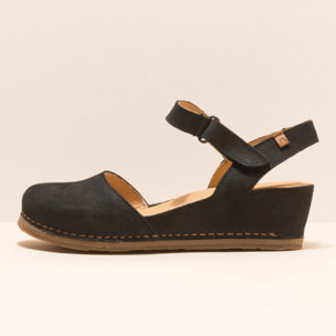 Sandalia de cuña N5850 PLEASANT BLACK / PICUAL color Black