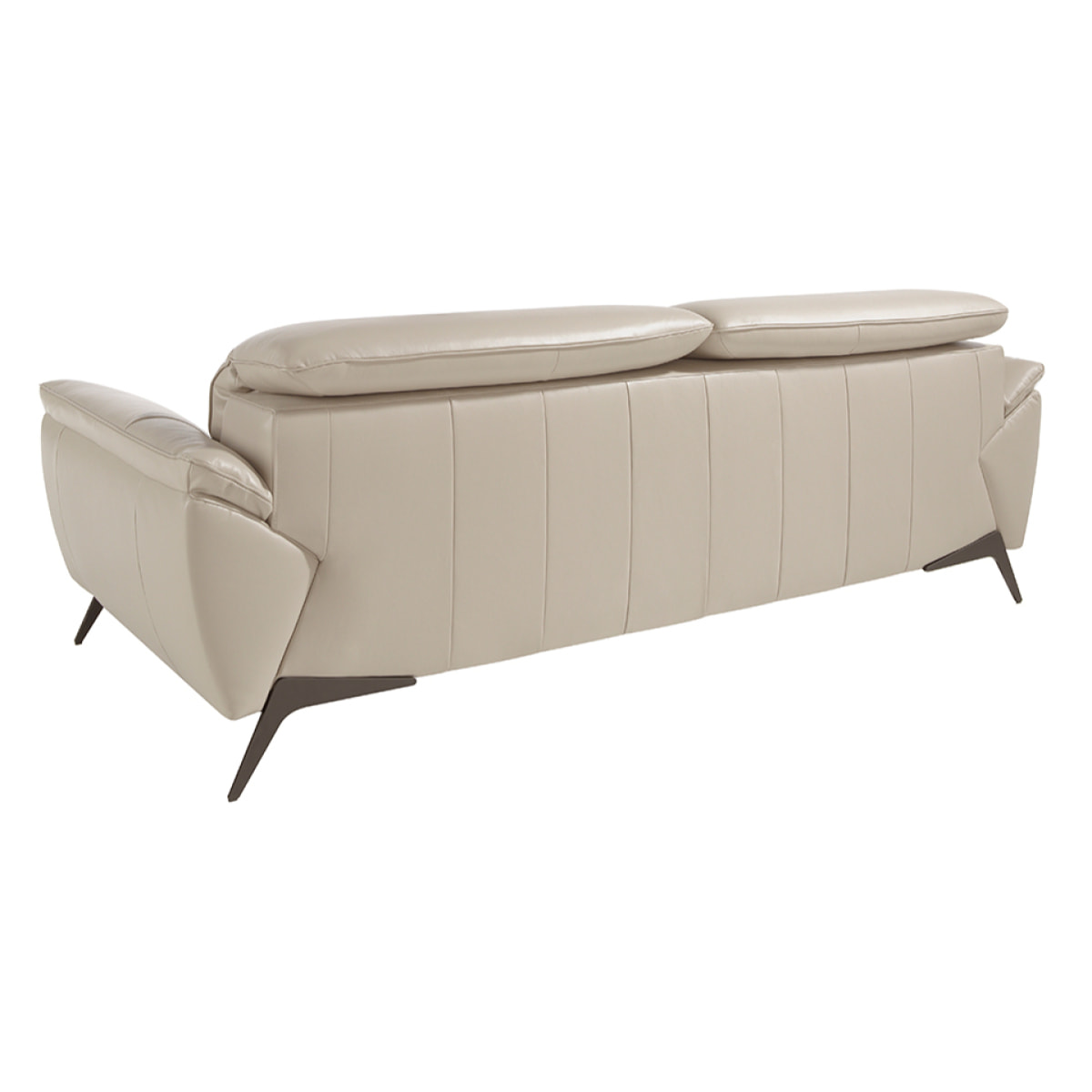 Sofá 3 plazas Angel Cerda en piel de vacuno 223x107x78cm