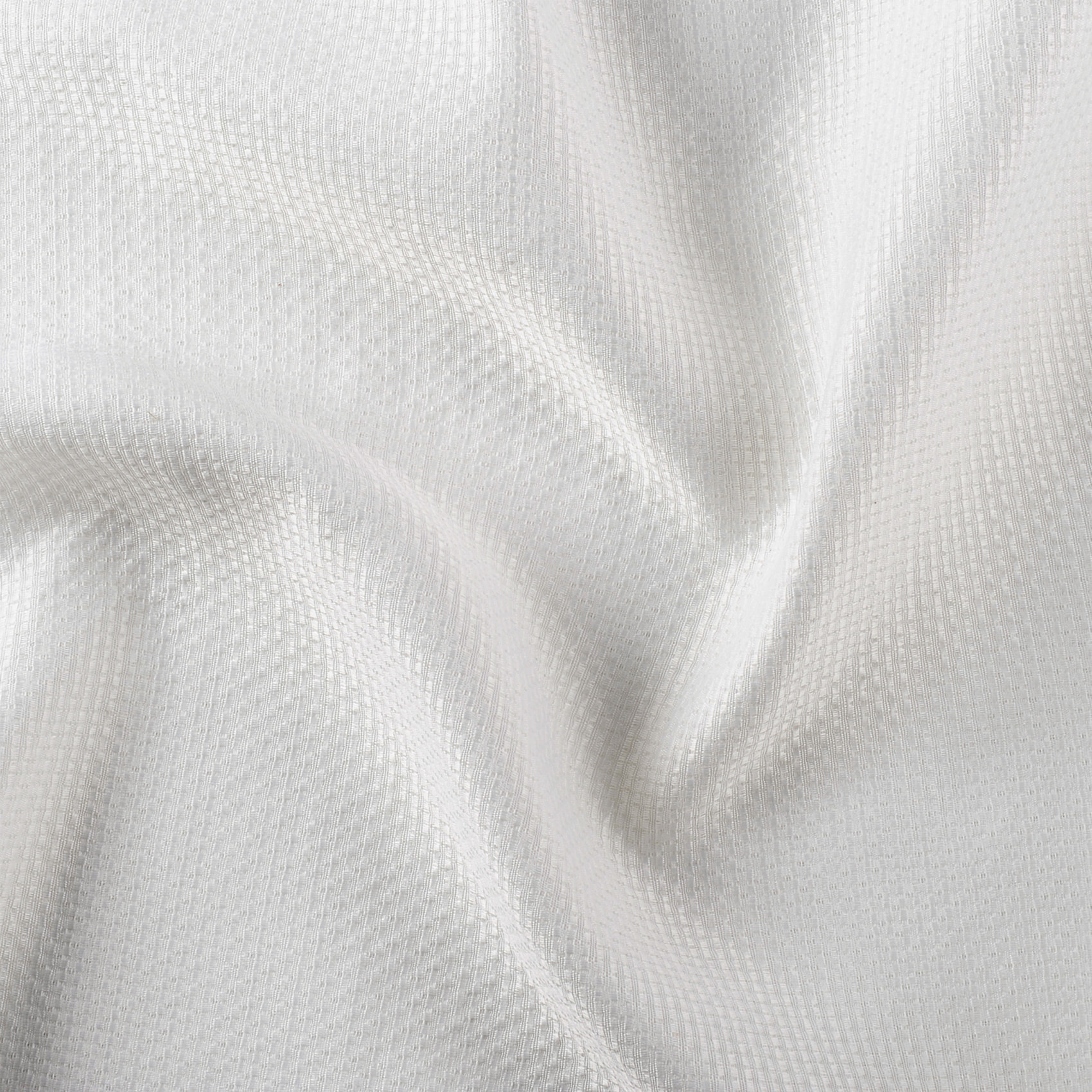 Tissu phonique coton et chanvre en relief - Blanc