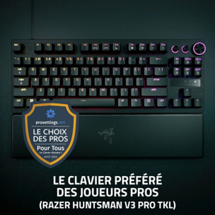 Clavier gamer RAZER Huntsman V3 Pro Tenkeyless Noir