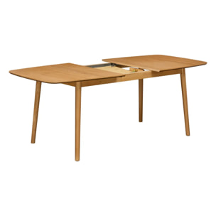 Table à manger extensible Tilda rectangulaire 6 places beige