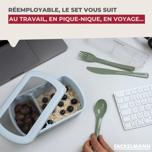 Boîte de 3 couverts réemployables Fackelmann Storage