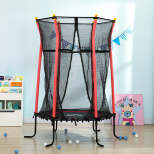 Cama Elástica Infantil de Jardín Ø163,5x190 cm Trampolín para Niños de +3 Años con Red de Seguridad y Marco de Acero para Interior Exterior Carga 50 kg