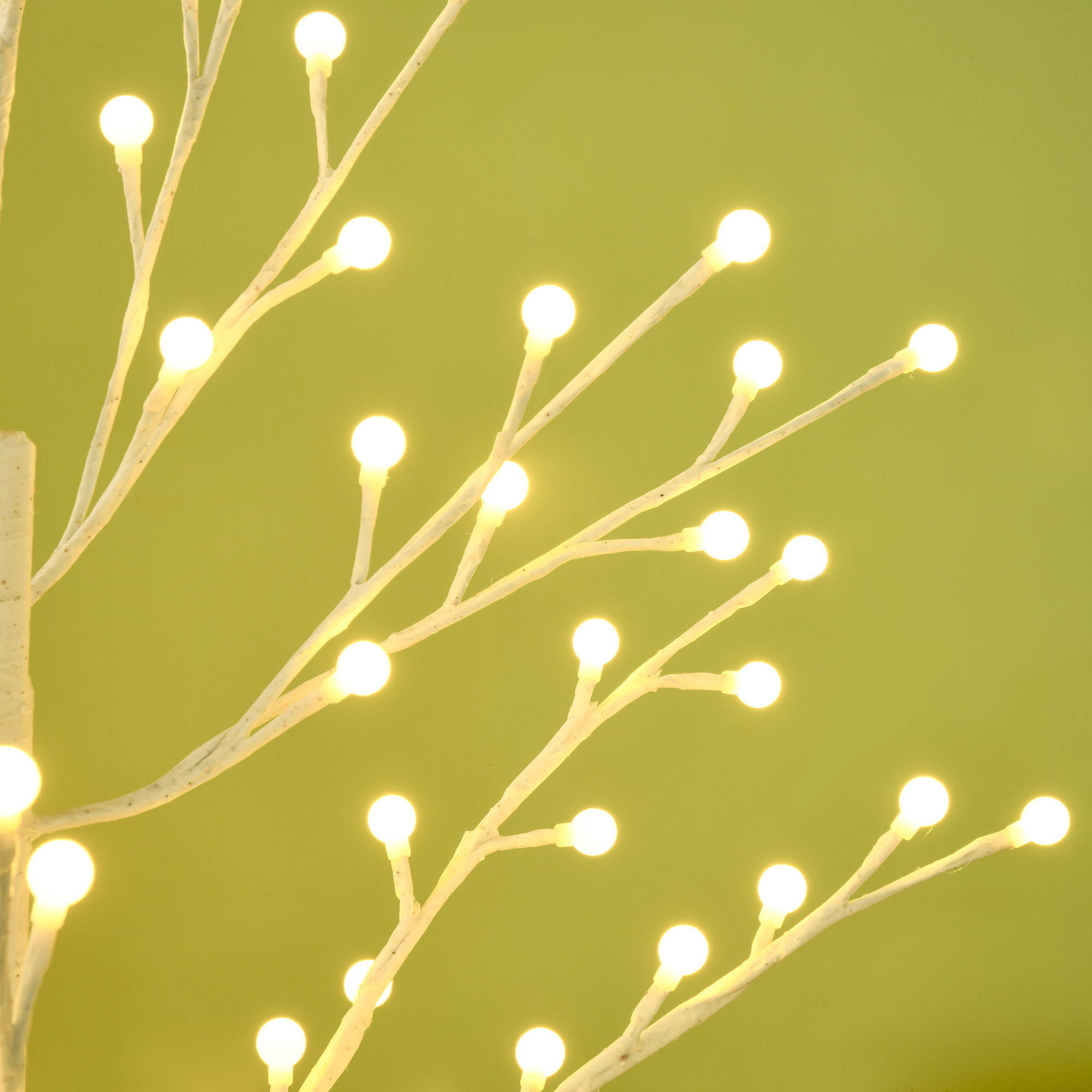 árbol Sintético 150 cm 120 Luces LED IP44 Ajustable en 3 Modos Ramas Flexibles