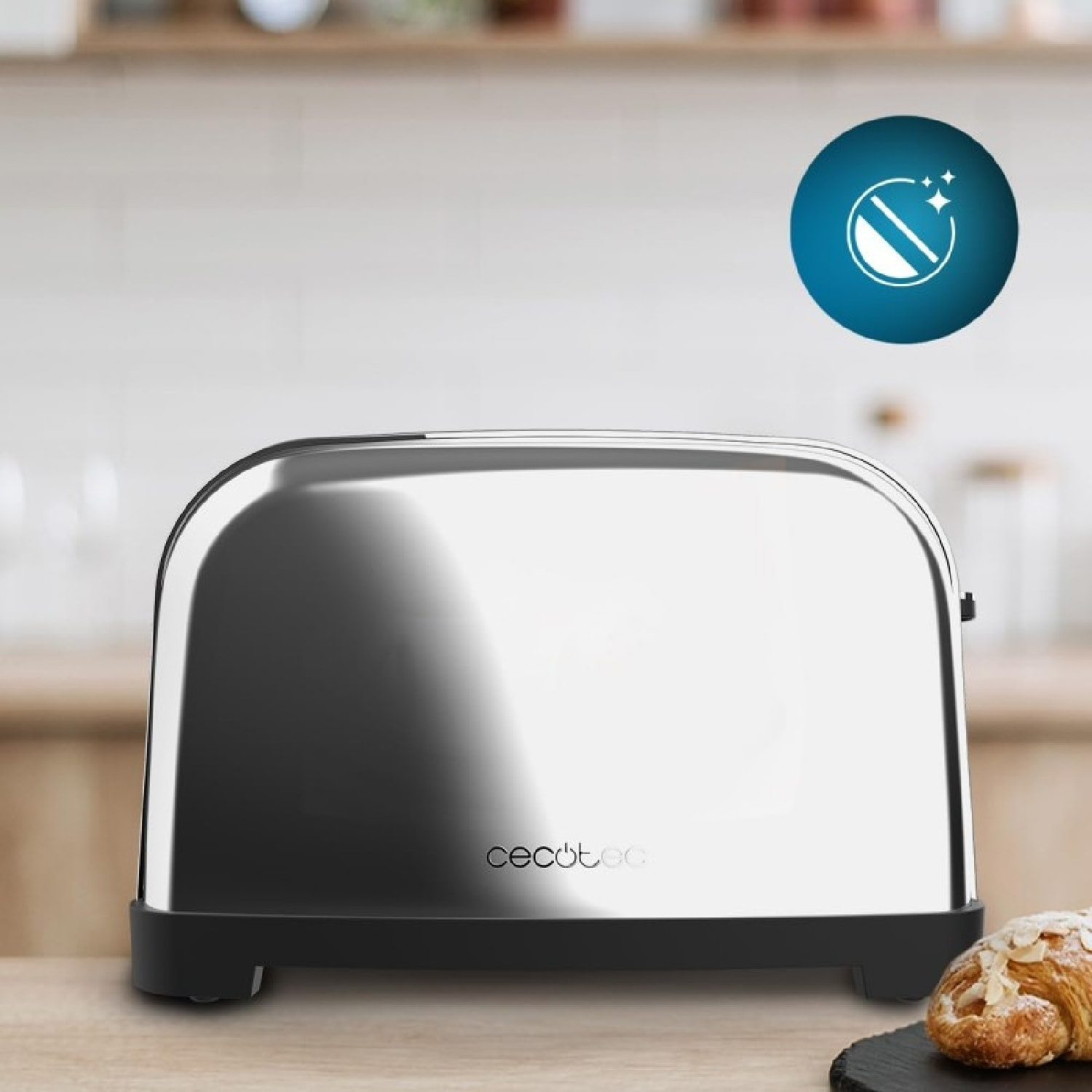 Cecotec Grille-pain vertical Toastin' time 1500 Double Inox