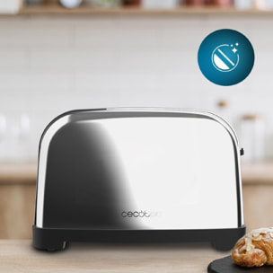 Cecotec Grille-pain vertical Toastin' time 1500 Double Inox