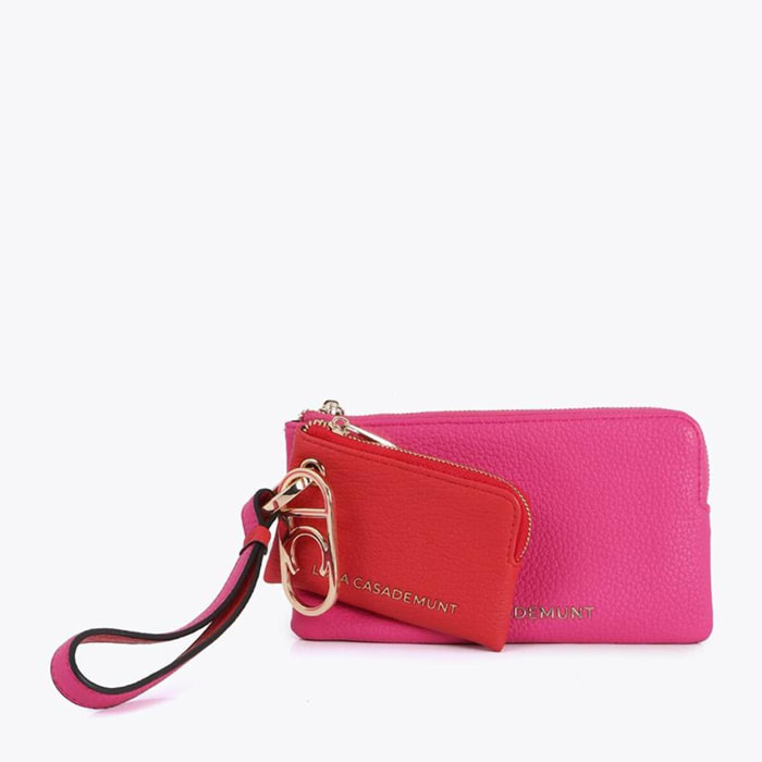 Portafoglio doppio con ciondolo LC