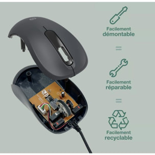 Souris filaire ESSENTIELB Ecological Noire