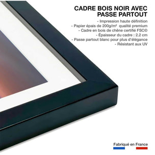 Affiche de Carasqueira au Portugal Affiche sous cadre noir