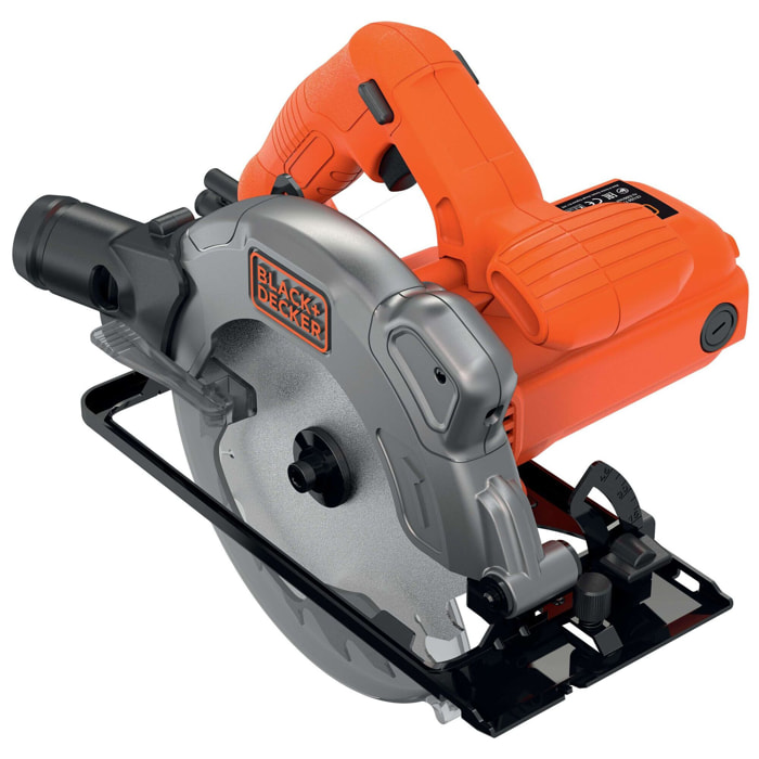 Scie circulaire 1250W - 190 mm, 5300 trs/min, coupe biaise à 45° - 1 lame