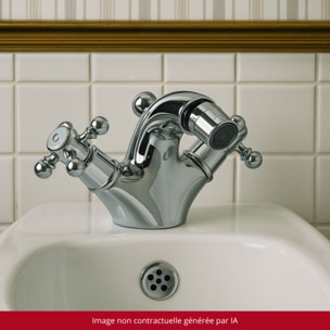 Mélangeur bidet monotrou PAINI Tiffany Chromé