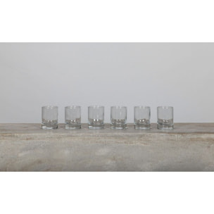 Lot de 6 verrines 6,5cl en verre GALA