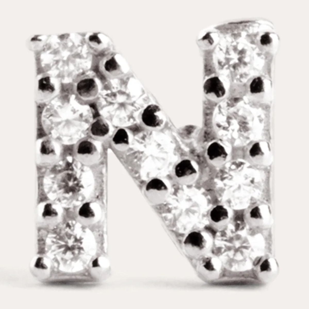 Pendiente Suelto Letter Sparks Plata