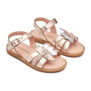 Sandalias Abiertas de Niña Brillantes en Multicolor