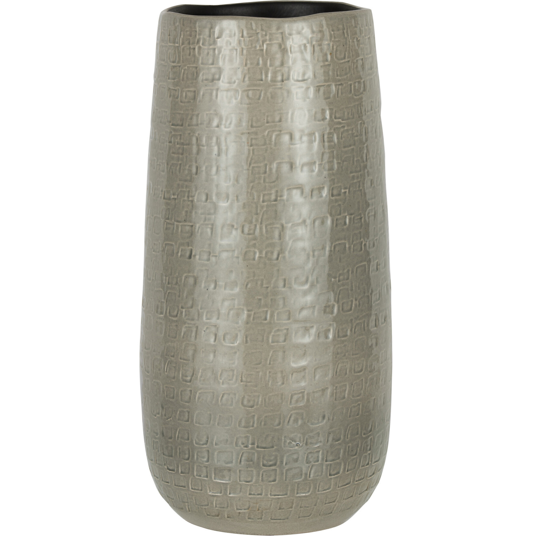 J-Line vase Motifs - céramique - gris clair - small - 40 cm de hauteur