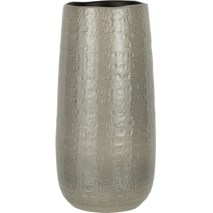 J-Line vase Motifs - céramique - gris clair - small - 40 cm de hauteur