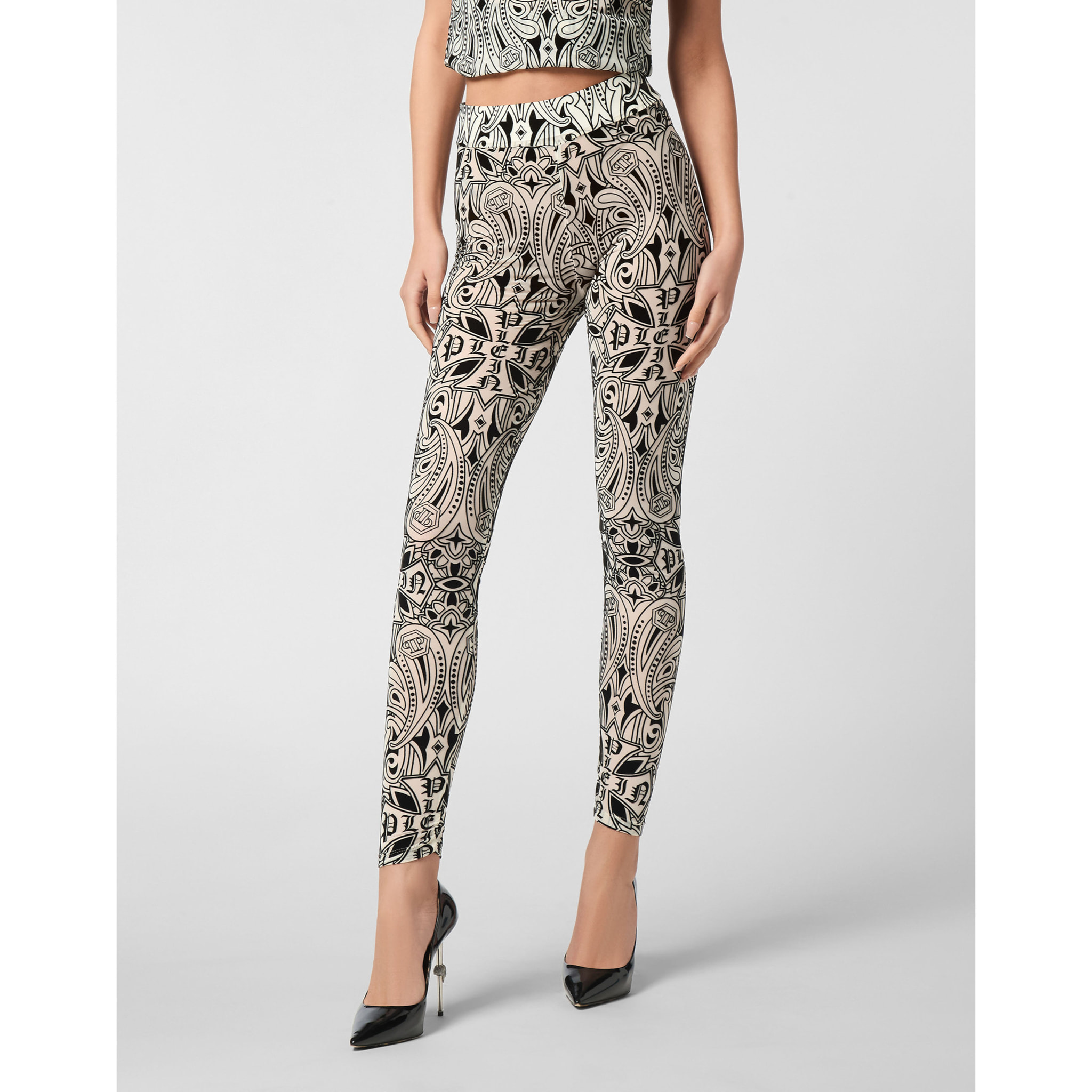 PHILIPP PLEIN Jogging Leggings GOTHIC PLEIN